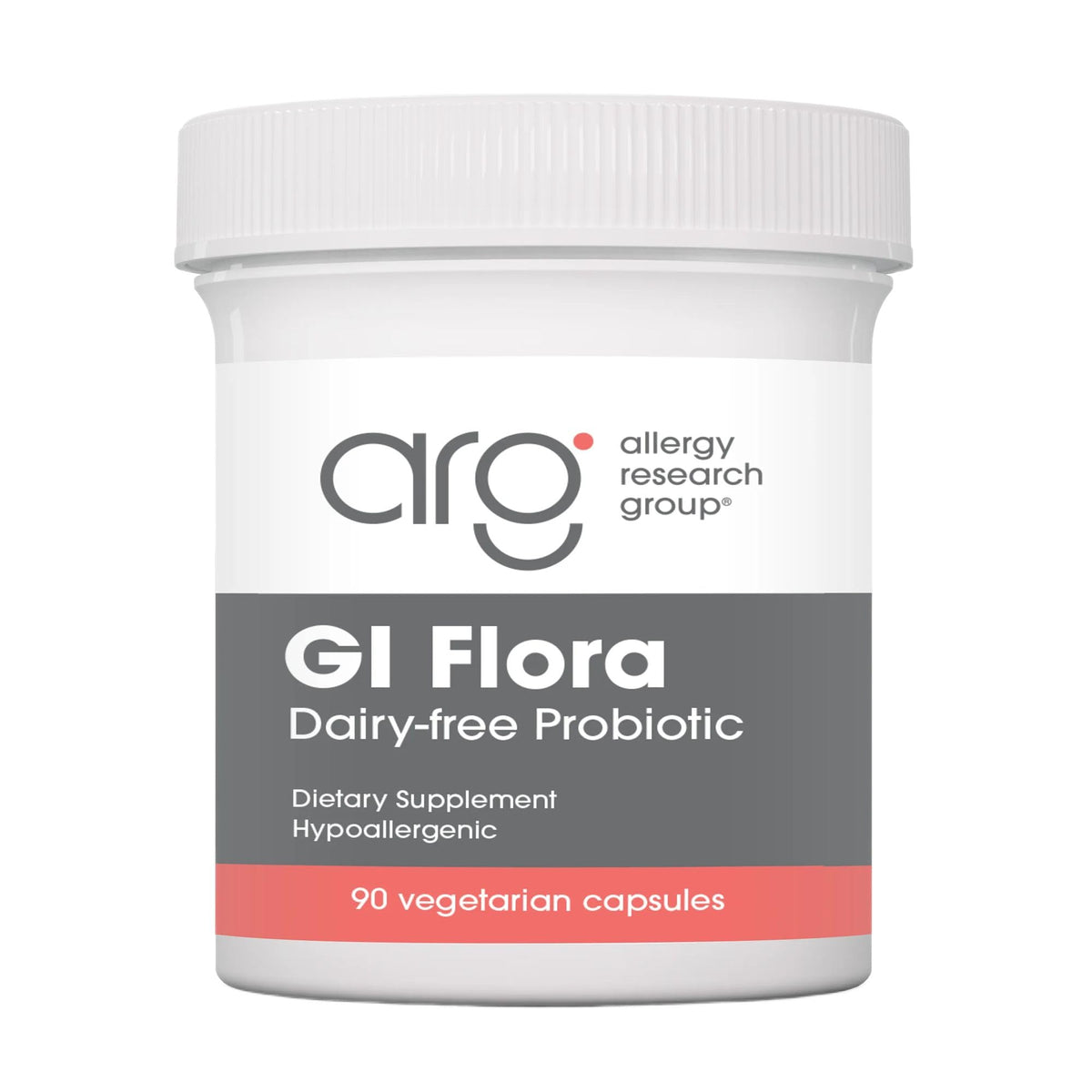 Flacon de Allergy Research Group GI Flora 90 gélules sans lactose