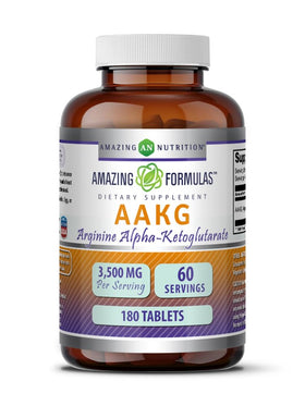 Flacon de Amazing Nutrition AAKG 3500 Mg 180 tablettes