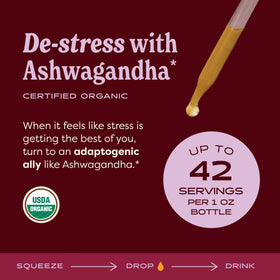 Flacon de Ashwagandha Herb Pharm avec pipette