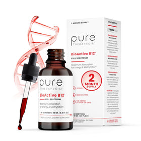 Flacon de B12 liquide Pure Therapro Rx 5000mcg vue de face