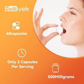 Flacon de Babivek Phosphatidylserine 500mg avec étiquette visible