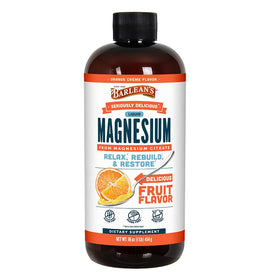 Flacon de Barlean's Magnesium Citrate Liquide Orange Crème 16oz