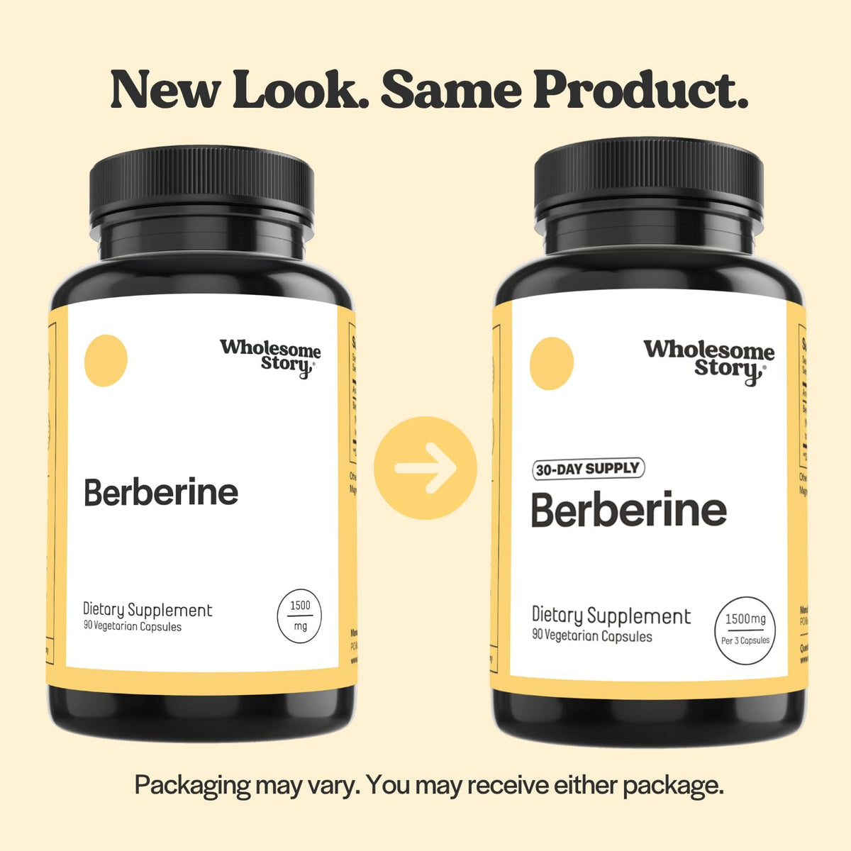 Flacon de Berbérine 1500mg sur une table en bois