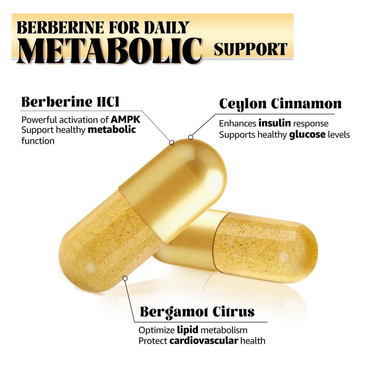 Flacon de Berberine LSOIUX ouvert avec capsules visibles