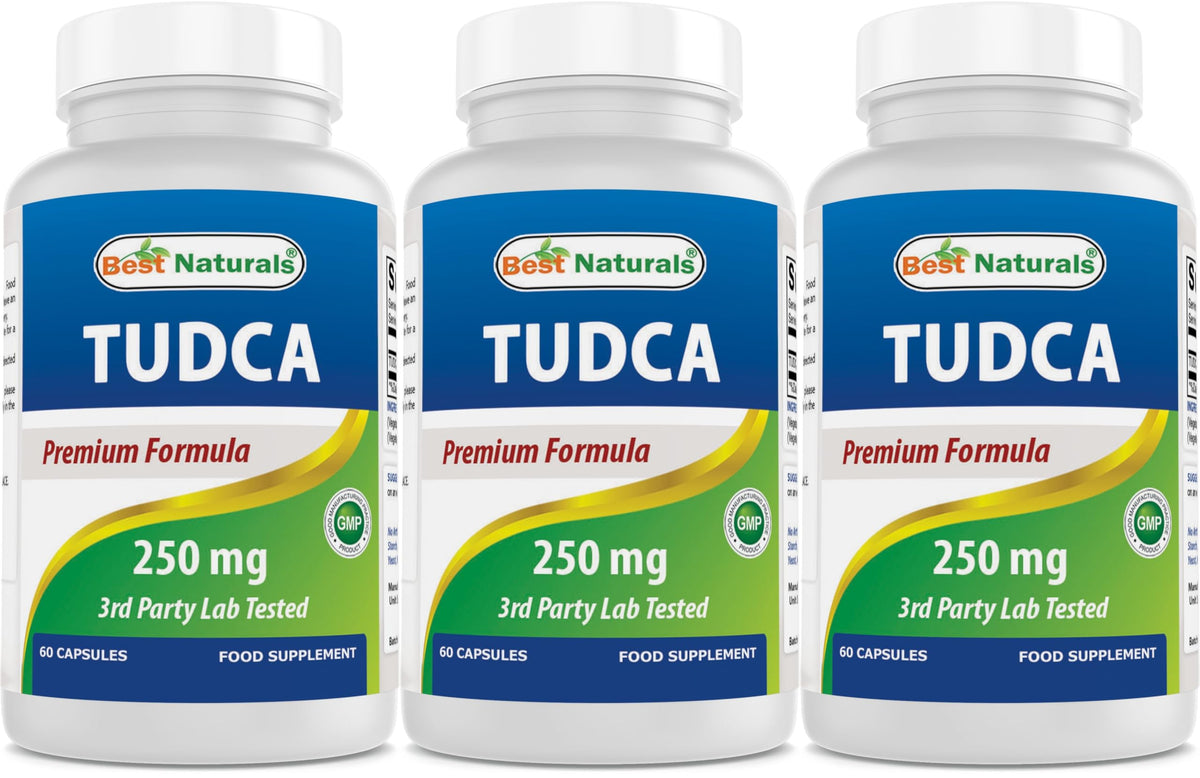 Flacon de Best Naturals TUDCA 250mg Capsules Végétales - 60 unités
