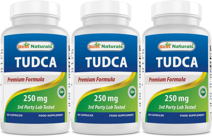 Flacon de Best Naturals TUDCA 250mg Capsules Végétales - 60 unités