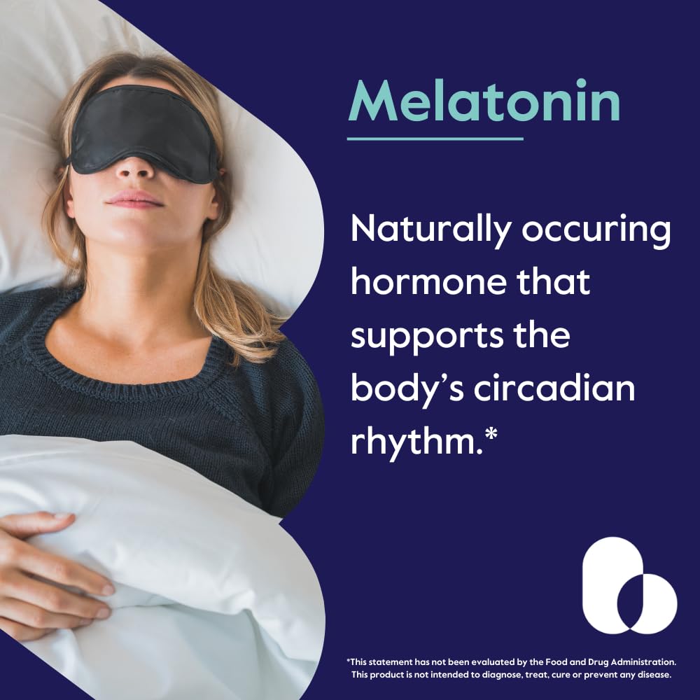 Flacon de BESTVITE Mélatonine 10 mg avec étiquette