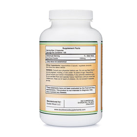 Flacon de Betterave 1 000 mg Double Wood Supplements avec capsules visibles