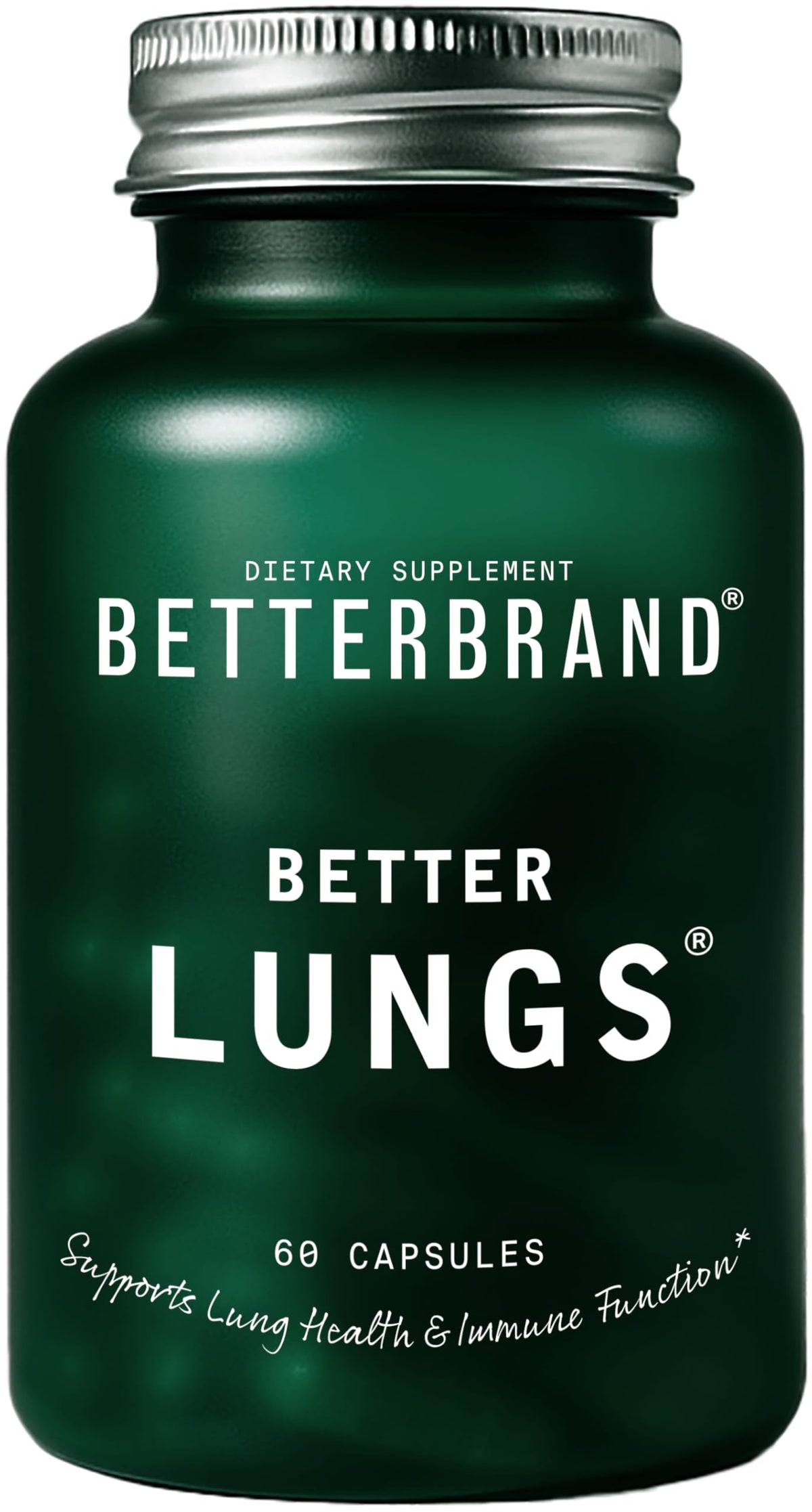 Flacon de Betterbrand BetterLungs avec 60 capsules