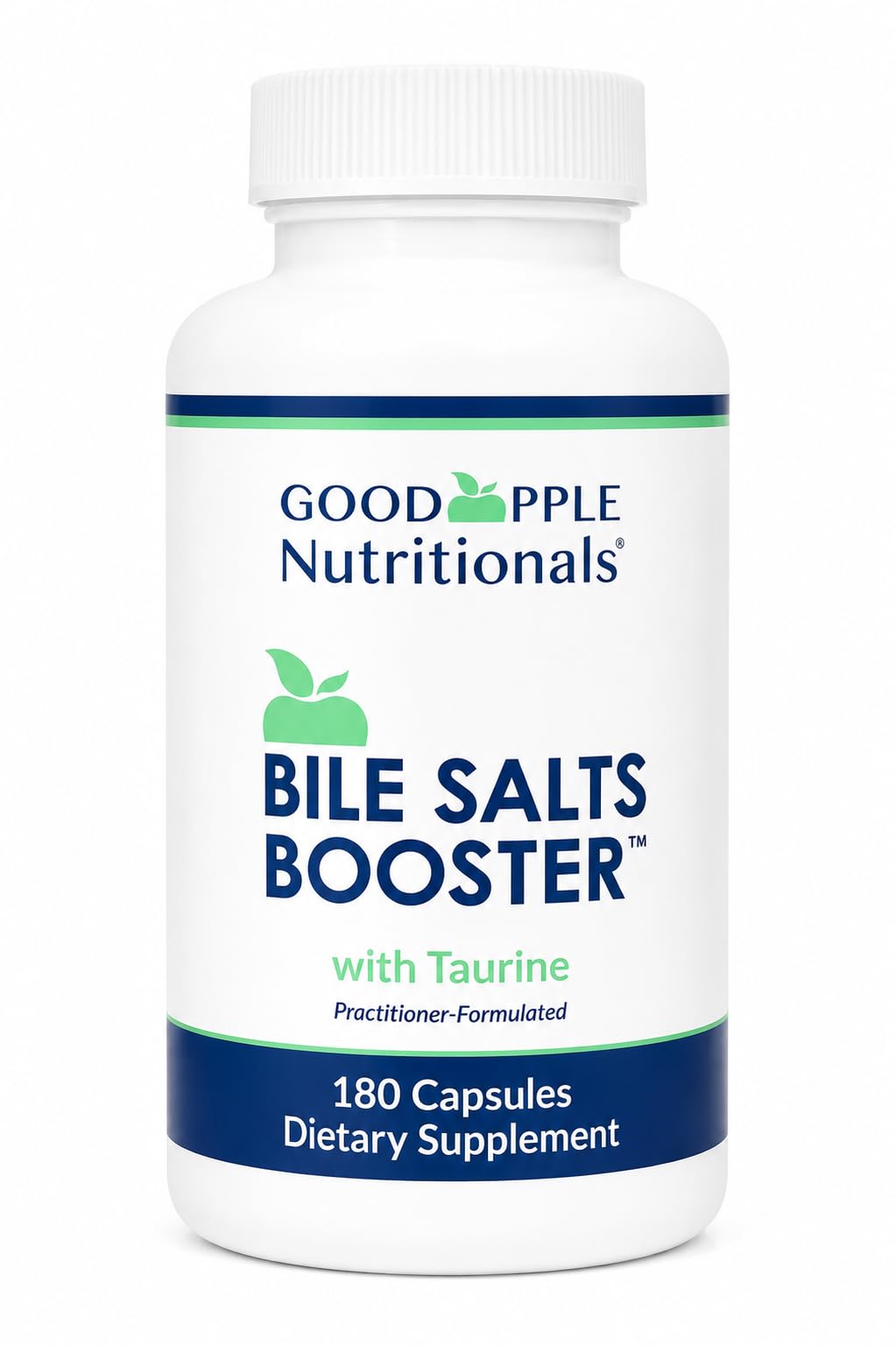 Flacon de Bile Salts support GOODAPPLE NUTRITIONALS avec 180 capsules