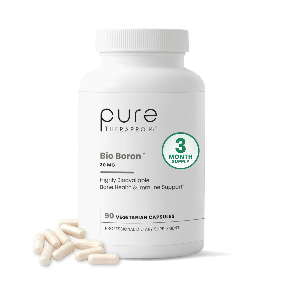 Flacon de Bio Boron 30mg Pure Therapro Rx avec 90 capsules