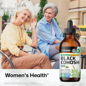 Flacon de BIO KRAUTER Compléments Menopause avec étiquette visible