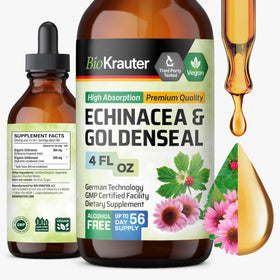 Flacon de BIO KRAUTER Echinacea Goldenseal 4 fl oz vue de face