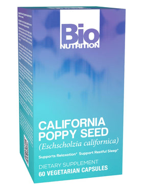 Flacon de Bio Nutrition Poppy Californien 60 capsules végétariennes