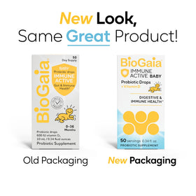 Flacon de BioGaia Gouttes Probiotiques avec étiquette