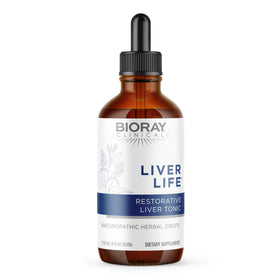 Flacon de BIORAY Clinical Liver Life 4 fl oz avec étiquette