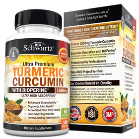 Flacon de BioSchwartz Curcuma Curcumin ouvert