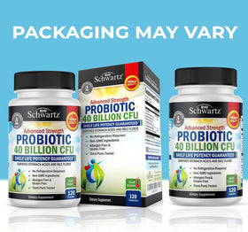 Flacon de BioSchwartz Probiotique 40 Milliards CFU avec capsules
