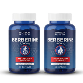 Flacon de Biotech Labs Berberine HCL 1000 mg vue avant