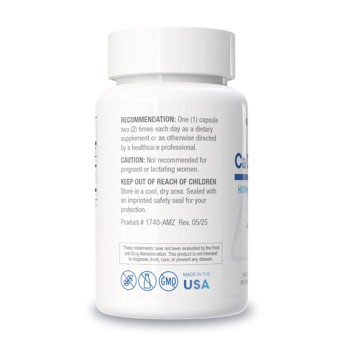 Flacon de BIOTICS RESEARCH Calcium D-Glucarate avec étiquette