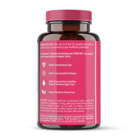 Flacon de biotine LifeGarden Naturals avec étiquette claire