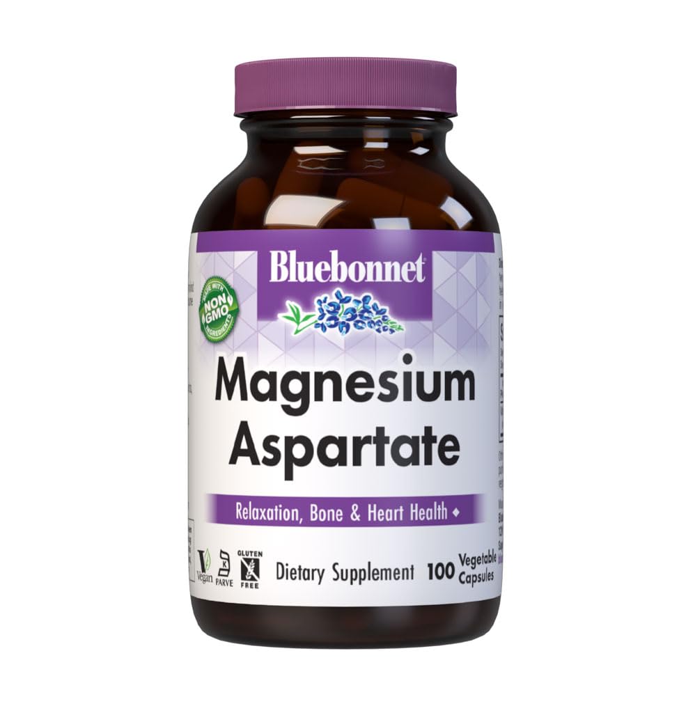 Flacon de BlueBonnet Magnésium 400 mg avec 100 capsules végétales