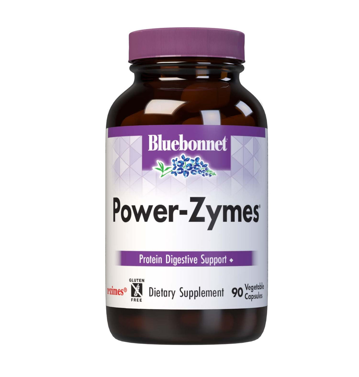 Flacon de BlueBonnet Power-Zymes 90 capsules végétales