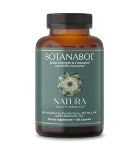 Flacon de Botanabol Rhaponticum & Shilajit de Natura Health Products, 100 capsules