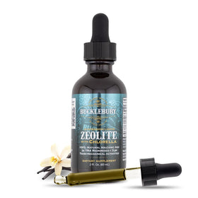 Flacon de BUCKLEBURY avec dosage recommandé à côté