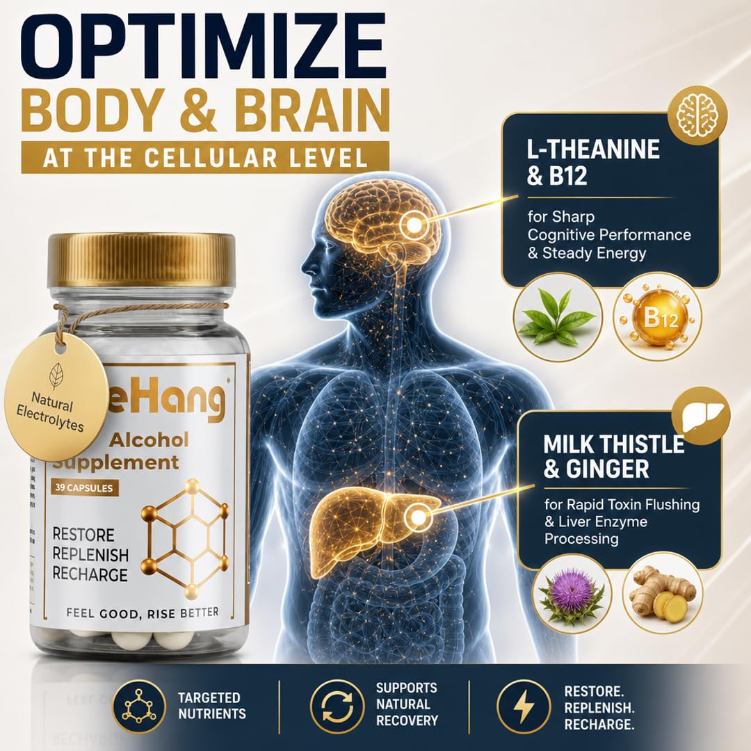 Flacon de ByeHang DHM 1200 mg sur une table