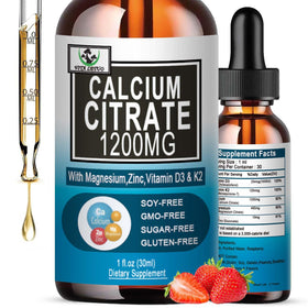 Flacon de Calcium Citrate 1200mg avec D3 de Vita letuo, vue avant