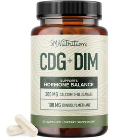 Flacon de Calcium D-Glucarate 300mg SMNutrition vue de face
