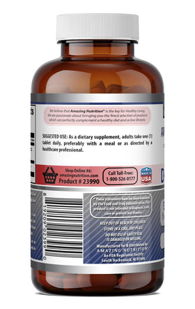 Flacon de Calcium D-Glucarate 500 Mg sur un fond neutre