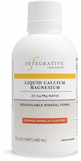 Flacon de Calcium Magnésium Liquide 2:1 de Integrative Therapeutics, 16 oz