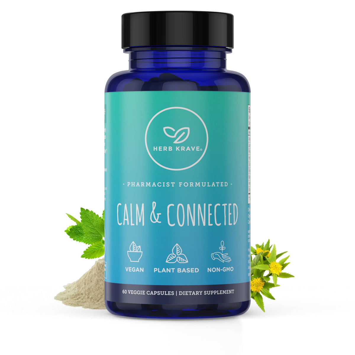 Flacon de Calm & Connected Herb Krave avec 60 capsules