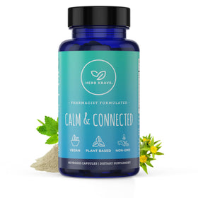 Flacon de Calm & Connected Herb Krave avec 60 capsules