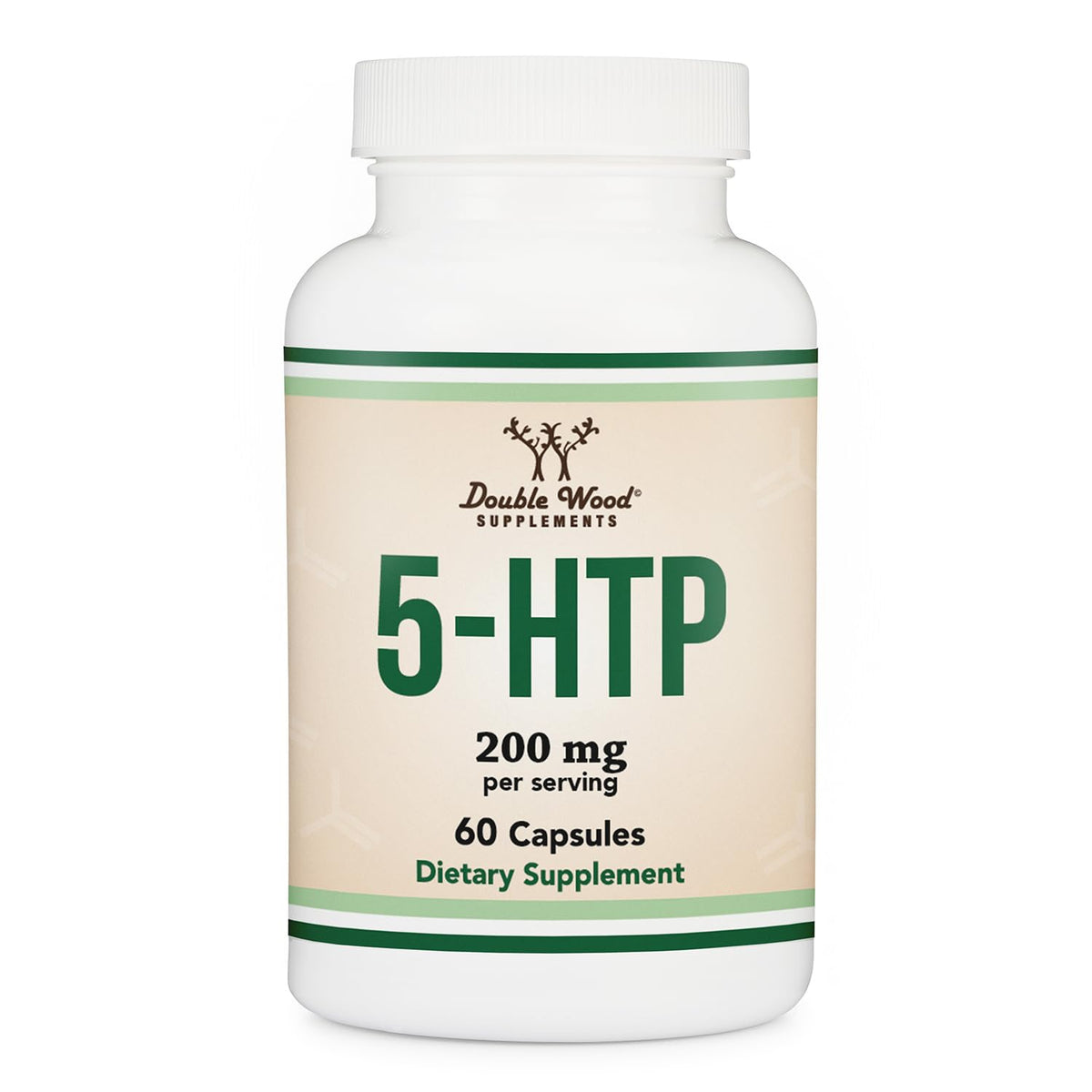 Flacon de capsules 5HTP de Double Wood 200mg - 60 comprimés