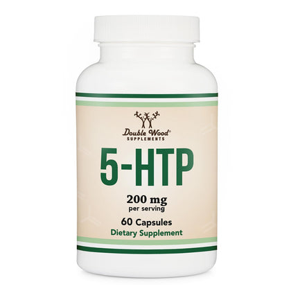 Flacon de capsules 5HTP de Double Wood 200mg - 60 comprimés