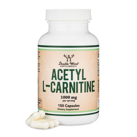 Flacon de capsules Acetyl L-Carnitine 1 000 mg de Double Wood