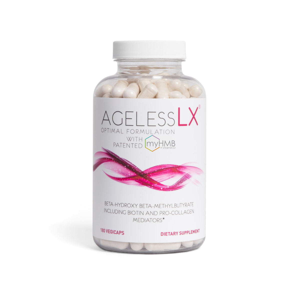 Flacon de capsules AgelessLX Collagène 60 portions
