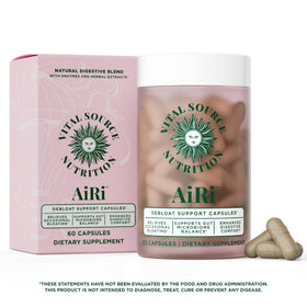Flacon de capsules AiRi de Vital Source Nutrition avec étiquette