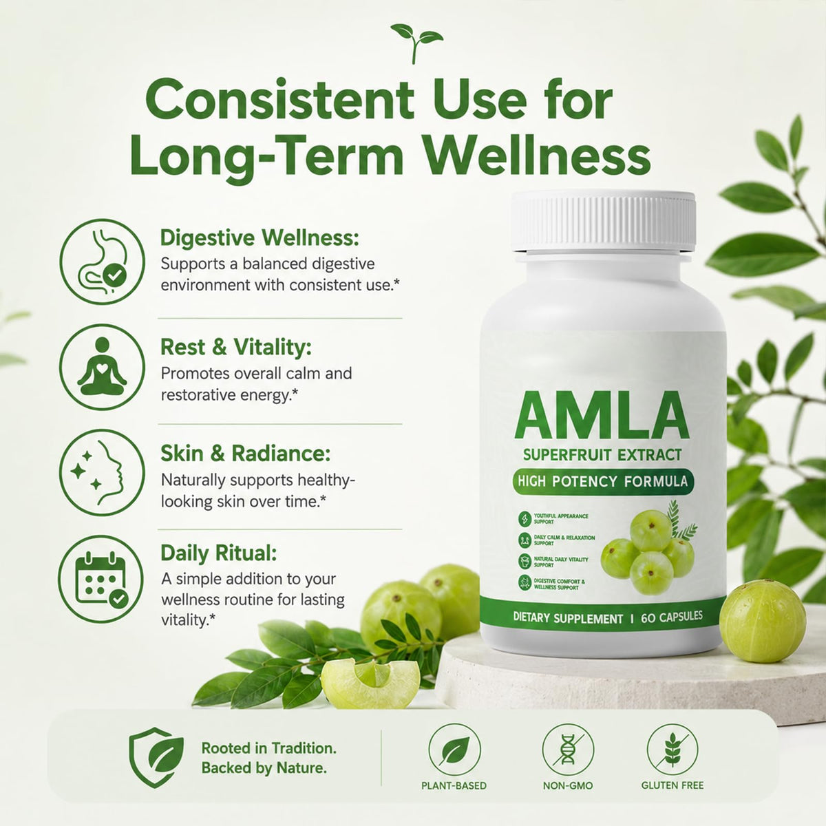 Flacon de capsules Amla Bio Alevia ouvert