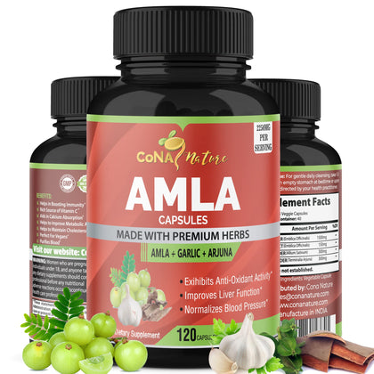 Flacon de capsules Amla Bio Cona Nature 120 unités