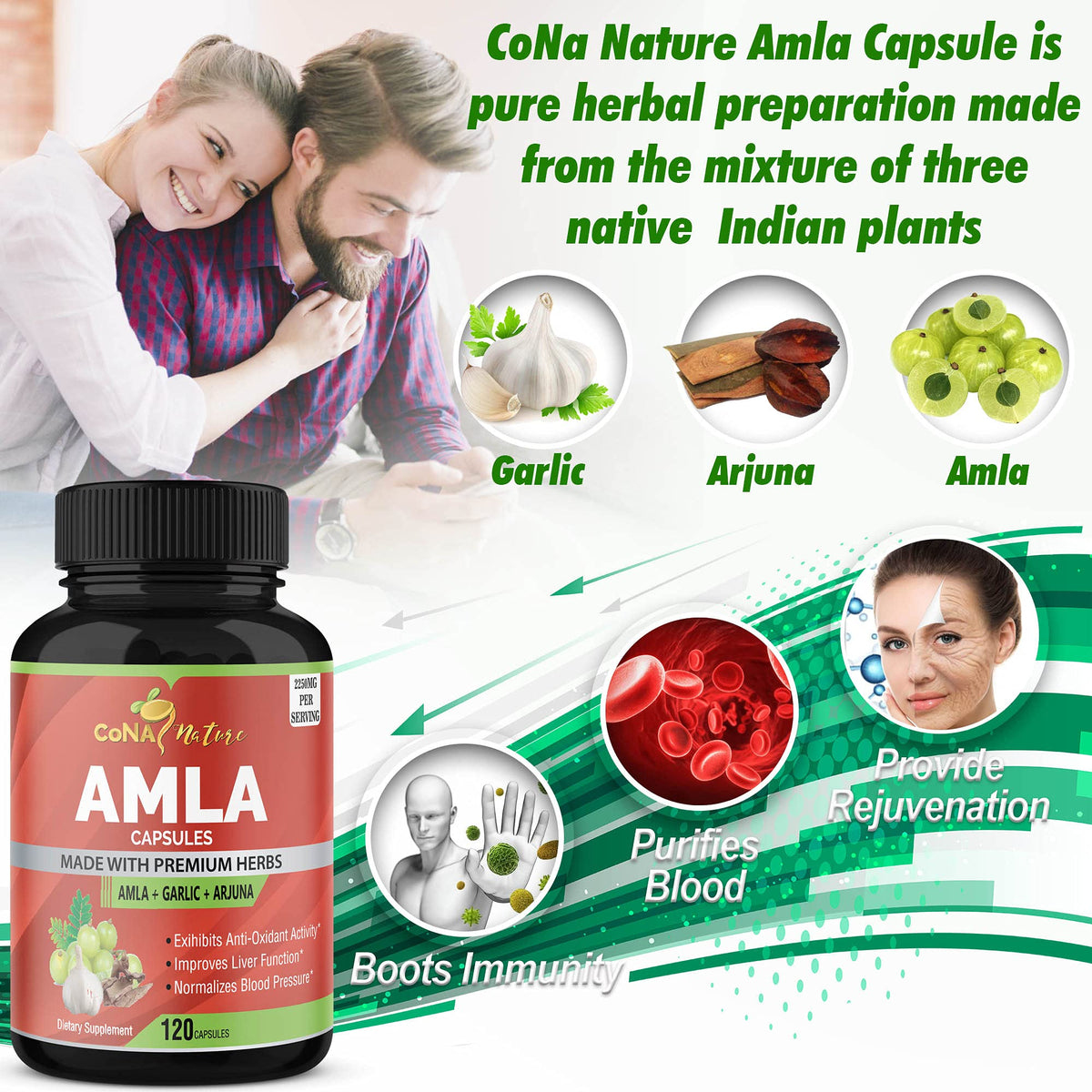 Flacon de capsules Amla Bio ouvert avec capsules visibles