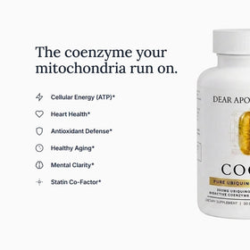 Flacon de capsules Coenzyme Q10 200mg Dear Apothecary