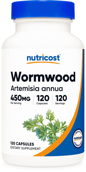 Flacon de capsules d'armoise Nutricost 450mg, 120 capsules