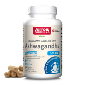 Flacon de capsules d'Ashwagandha KSM-66 Jarrow Formulas, 120 unités