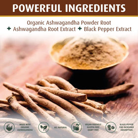 Flacon de capsules d'Ashwagandha PRATIC LINE ouvert
