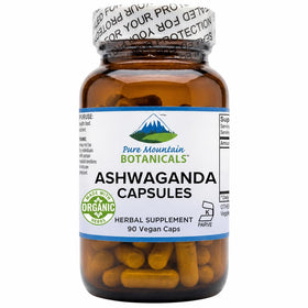 Flacon de capsules d'ashwagandha Pure Mountain Botanicals 90 Ct
