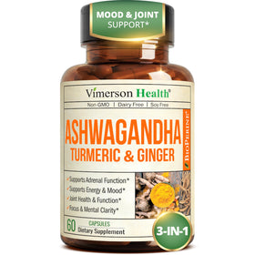 Flacon de capsules d'Ashwagandha Vimerson Health 60 unités